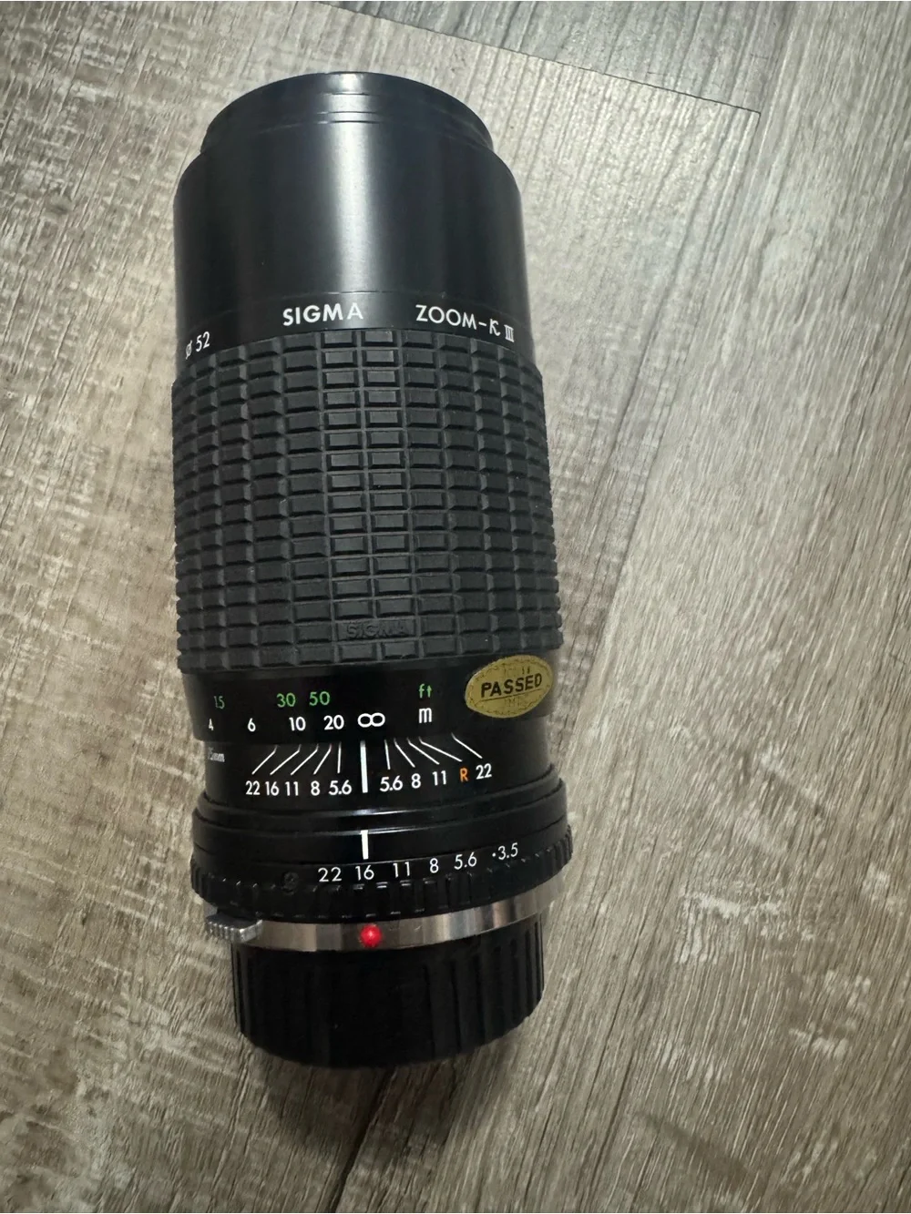 Black Telephoto Camera Lens - Manual Focus